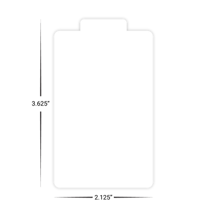 Custom Plastic 3.625" x 2.125" Cannister Shape Tags