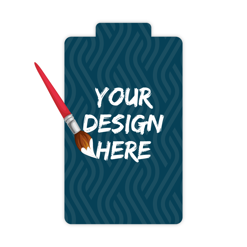 Custom Plastic 3.625" x 2.125" Cannister Shape Tags
