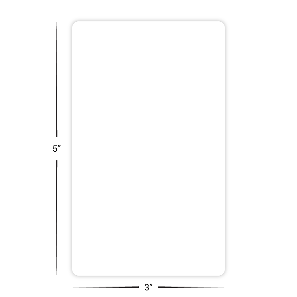 Custom 5" x 3" Review Cards