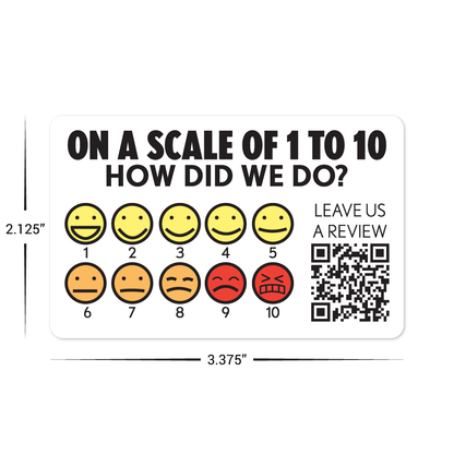 Custom Standard 2.125" x 3.375" Review Cards