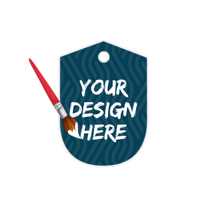 Custom Plastic 2" x 1.4" Pointed and Rounded Key Tags