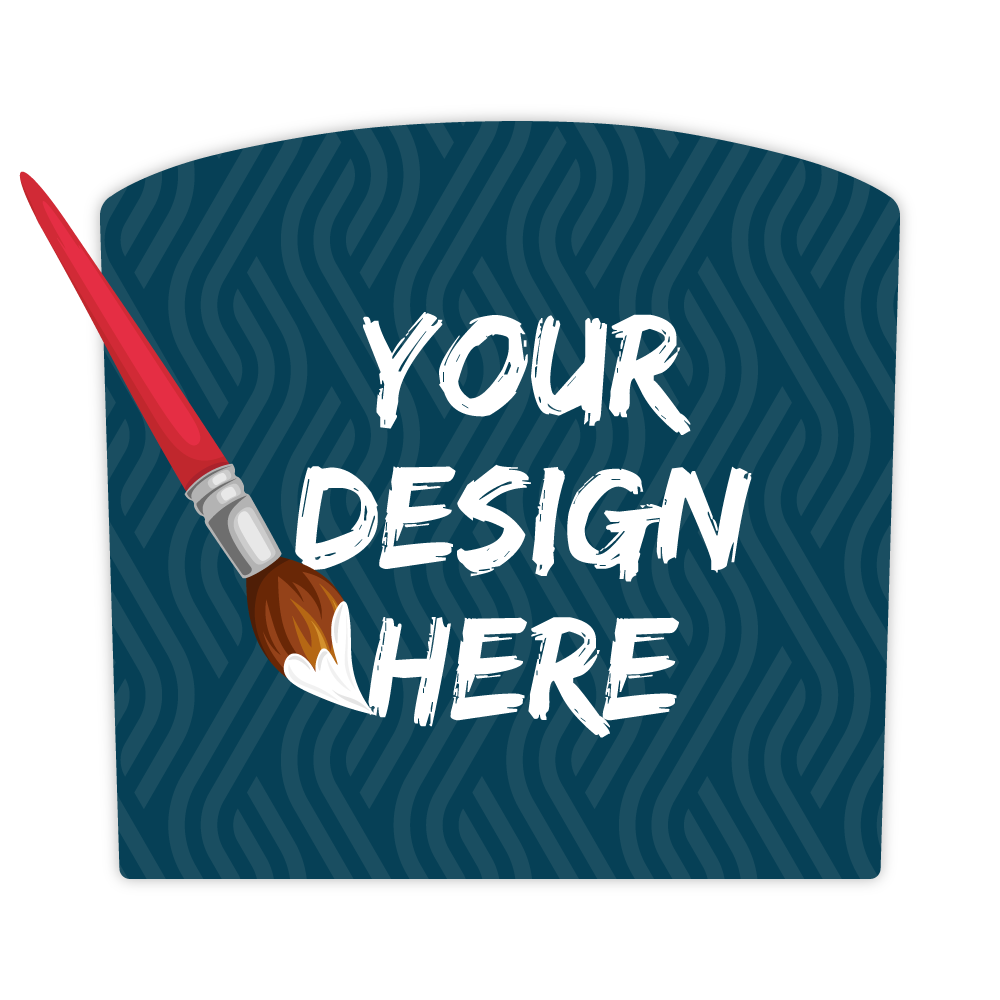 Custom Plastic 3.4" x 3.22" Rounded Side Cards
