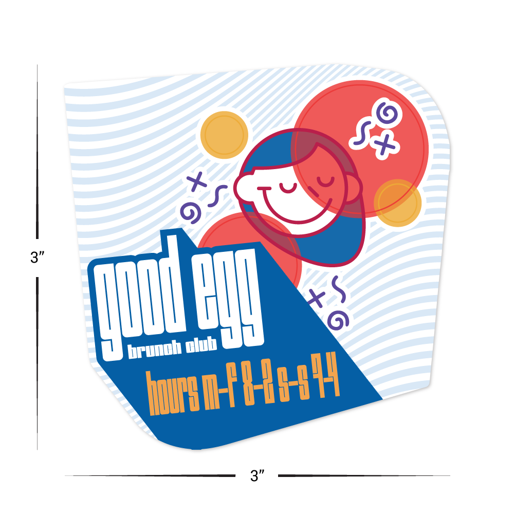 Custom Plastic 3" x 3" Rounded Box Shape Cards