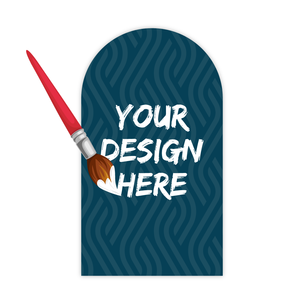 Custom Plastic 3.5" x 2" One Rounded Side Cards