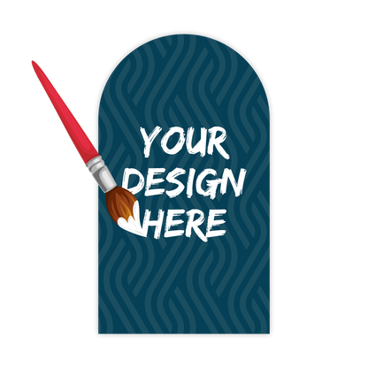 Custom Plastic 3.5" x 2" One Rounded Side Cards