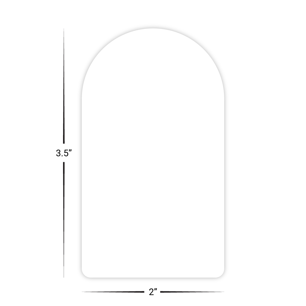 Custom Plastic 3.5" x 2" Rounded Cards