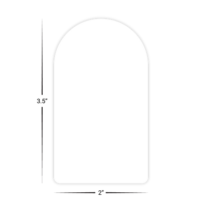 Custom Plastic 3.5" x 2" Rounded Cards