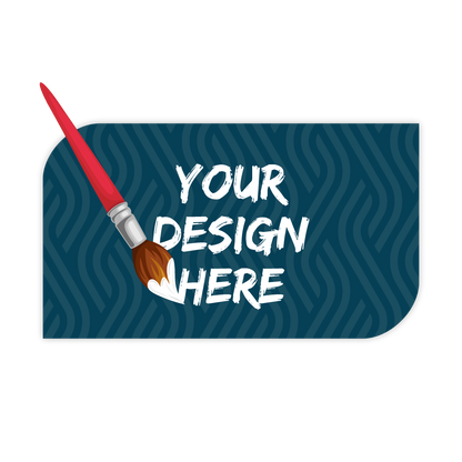 Custom Plastic 3.5" x 2" Two Square Corner Cards