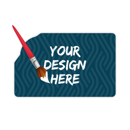 Custom Plastic 3.375" x 2.125" Chipped Corner Cards