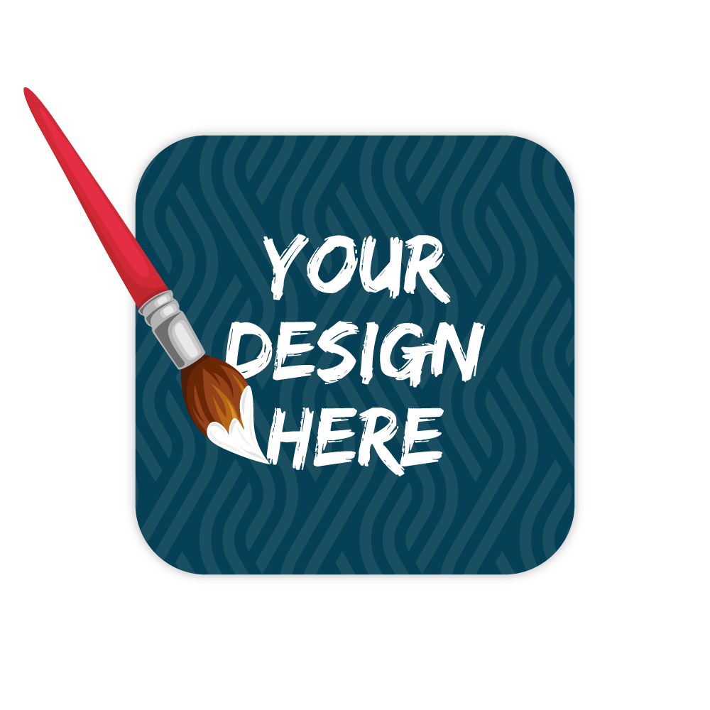Custom Plastic 2.5" x 2.5" Rounded Square Cards