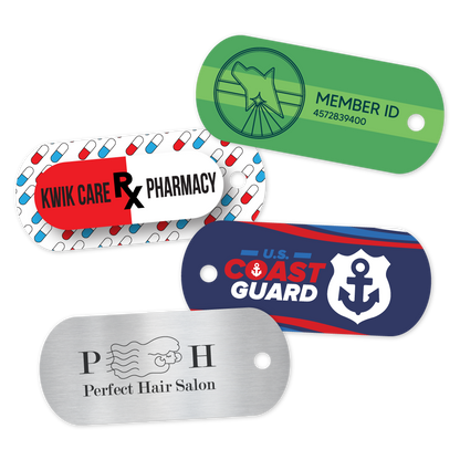 Custom Plastic 2.625" x 1.13" Rounded Key Tags