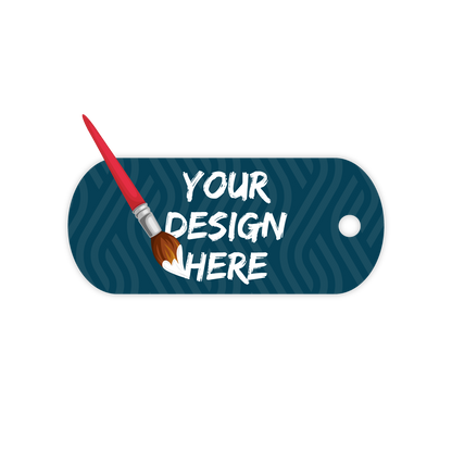 Custom Plastic 2.625" x 1.13" Rounded Key Tags