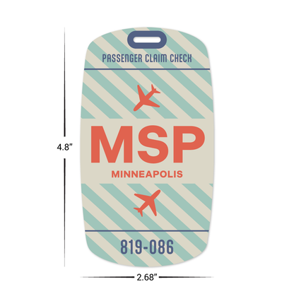 Custom Plastic 4.8" x 2.68" Curved Tag/Badge