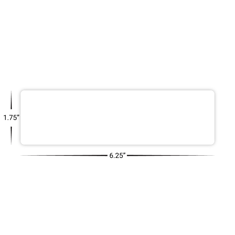 Custom Plastic 6.25" x 1.75" Bookmarks