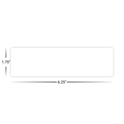 Custom Plastic 6.25" x 1.75" Bookmarks