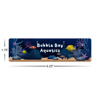 Custom Plastic 6.25" x 1.75" Bookmarks