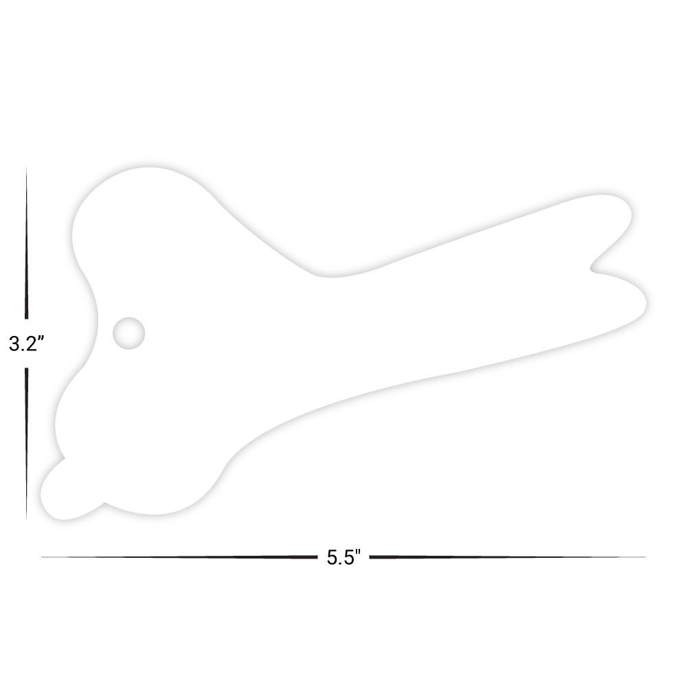 Custom Plastic 5.5" x 3.2" Scissors Shape Bag Tag