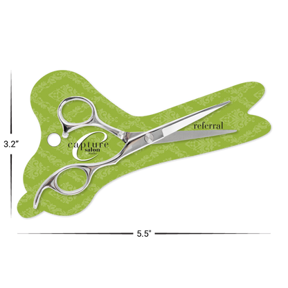 Custom Plastic 5.5" x 3.2" Scissors Shape Bag Tag