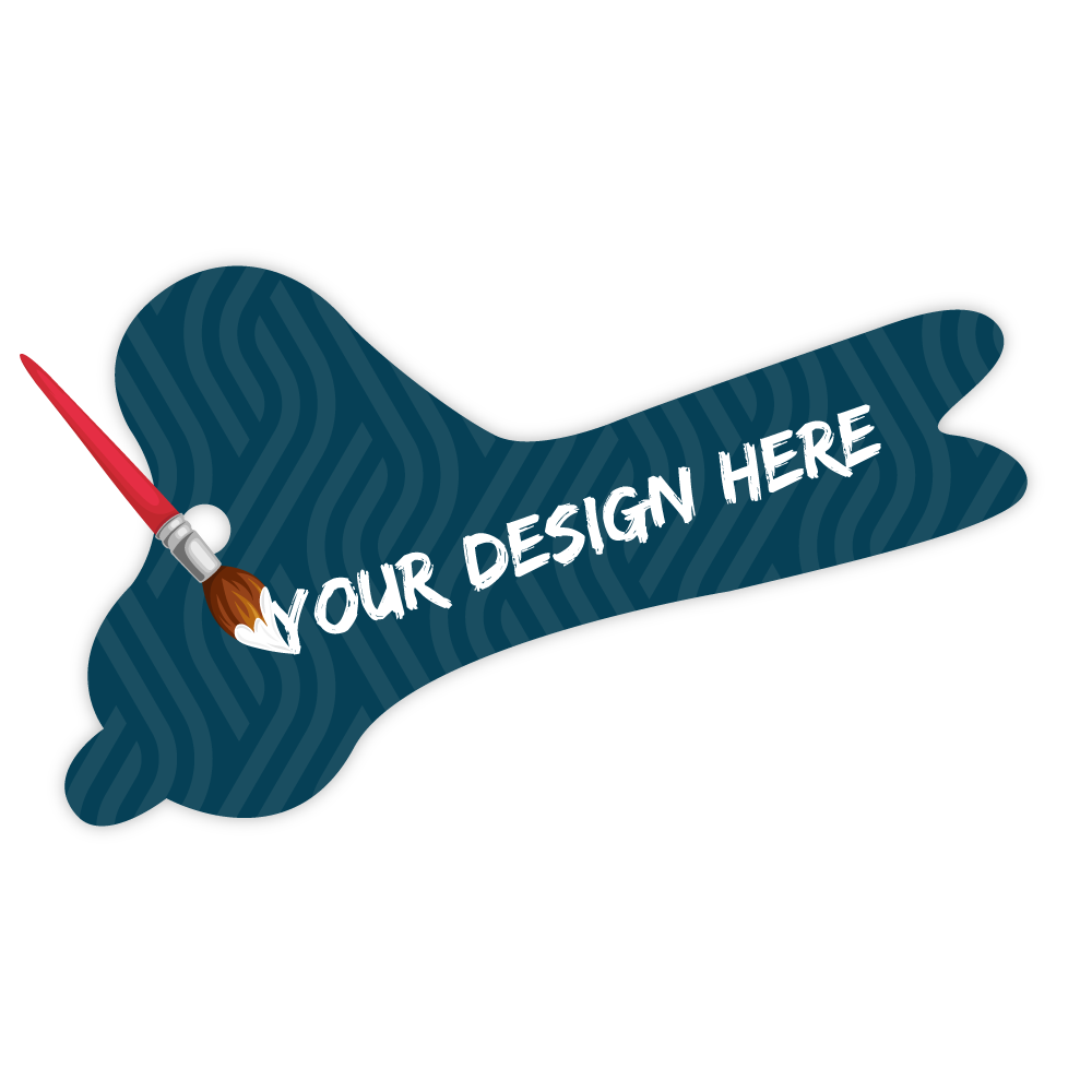 Custom Plastic 5.5" x 3.2" Scissors Shape Bag Tag