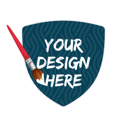 Custom Plastic 2.75" x 2.85" Shield Shape Cards