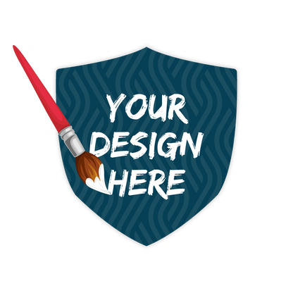 Custom Plastic 2.5" x 2.75" Shield Cards