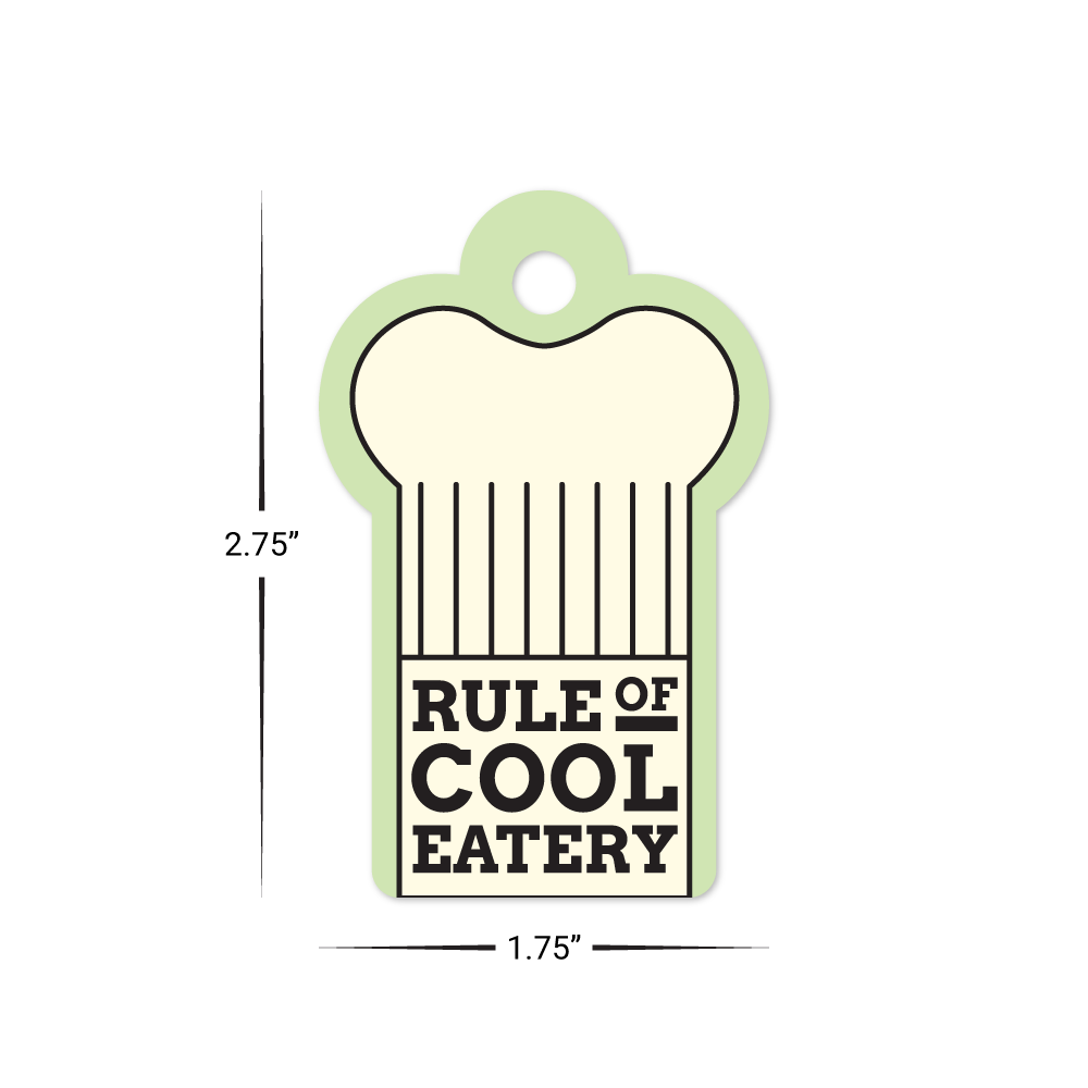 Custom Plastic 2.75" x 1.75" Crown Shape Key Tags