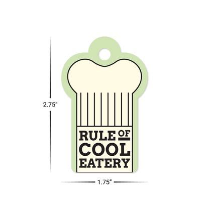 Custom Plastic 2.75" x 1.75" Crown Shape Key Tags
