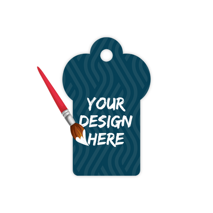 Custom Plastic 2.75" x 1.75" Crown Shape Key Tags