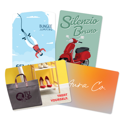 Custom Plastic 3.15" x 2.18 Curved Side Cards