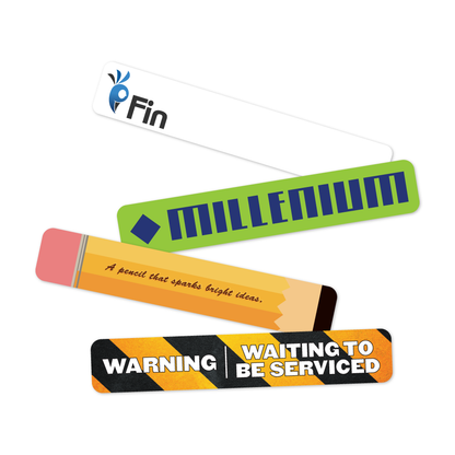 Custom Plastic 3.5" x 0.625" Slim Cards