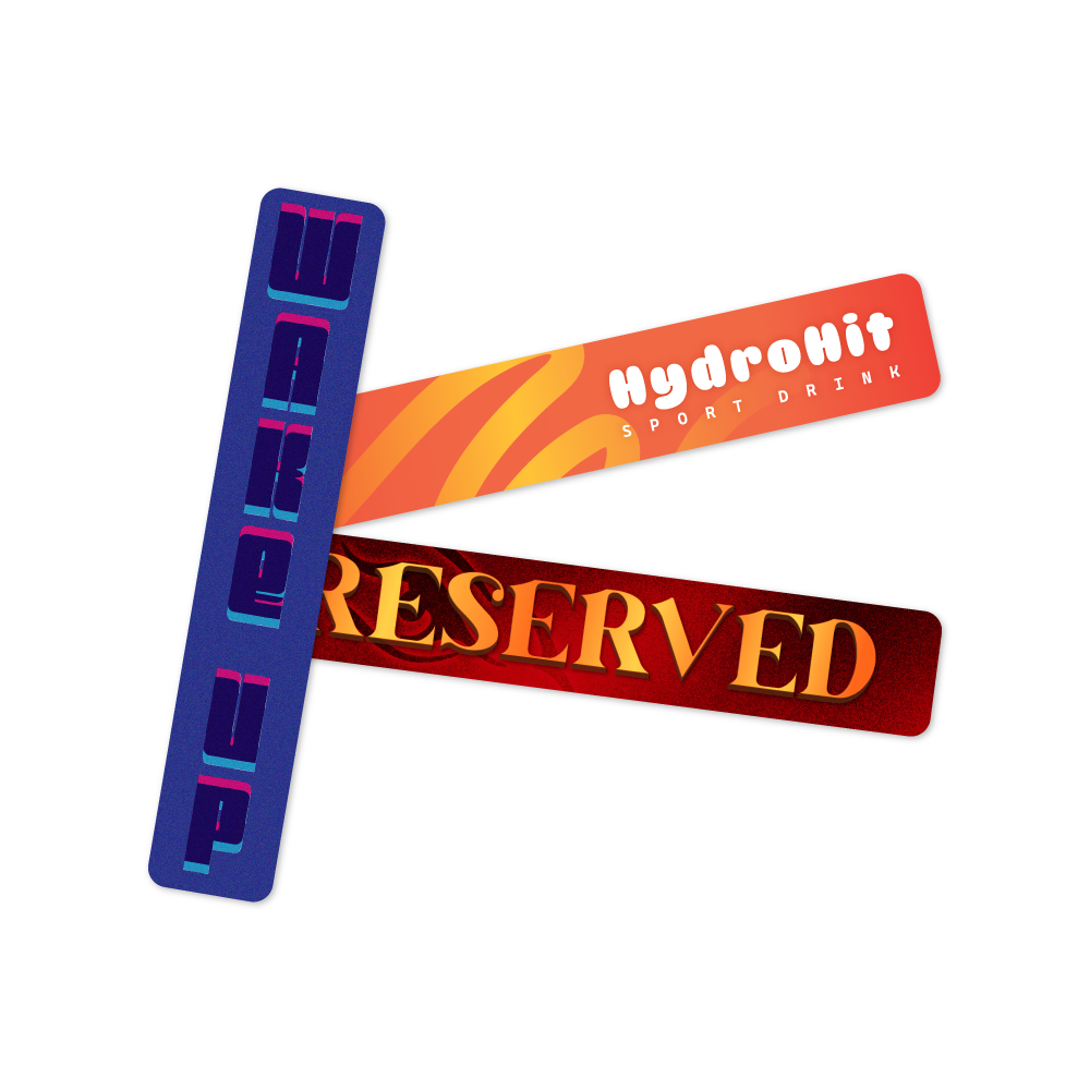 Custom Plastic 4.5" x 0.8"  Bookmarks