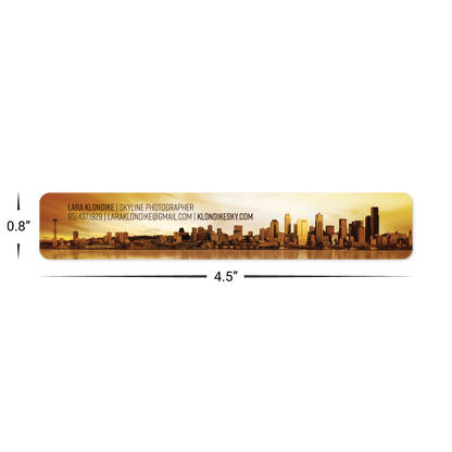 Custom Plastic 4.5" x 0.8"  Bookmarks