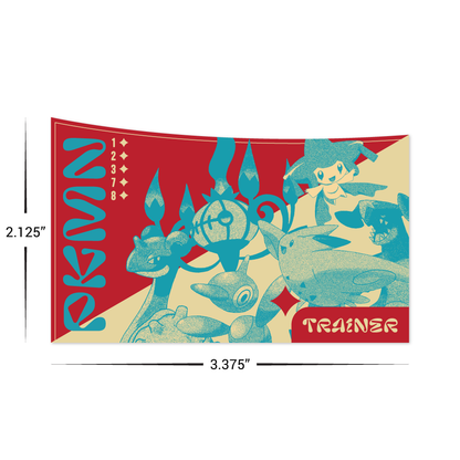Custom Plastic 3.375" x 2.125" Sloped Top Cards