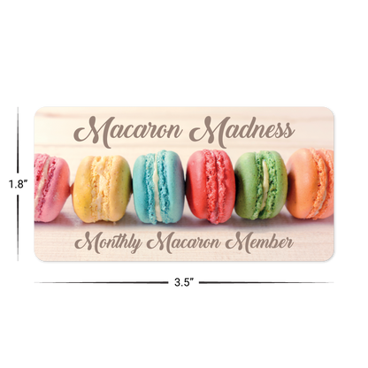 Custom Plastic 3.5" x 1.8" Narrow Rectangle Cards