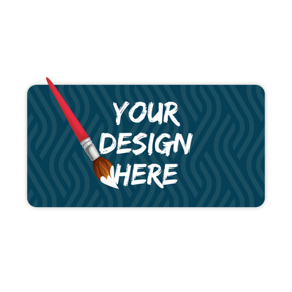 Custom Plastic 3.5" x 1.8" Narrow Rectangle Cards