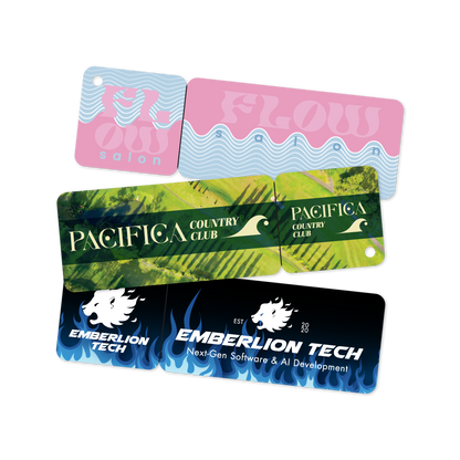 Custom Plastic 4.5" x 1.5" Card & Tag Breakaway Combo