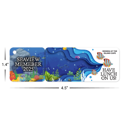 Custom Plastic 4.5" x 1.5" Card & Tag Breakaway Combo