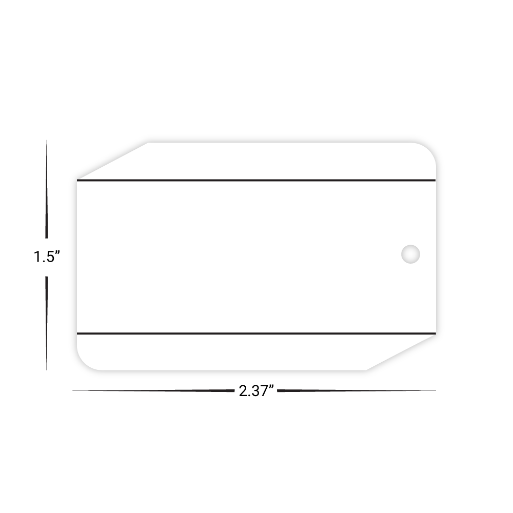 Custom Plastic 2.37" x 1.5" Key Tags with Snap-Off Sides