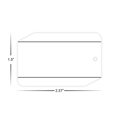 Custom Plastic 2.37" x 1.5" Key Tags with Snap-Off Sides