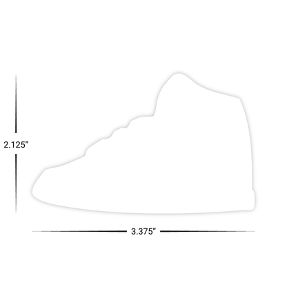 Custom Plastic 3.375" x 2.125" Shoe Shape Cards