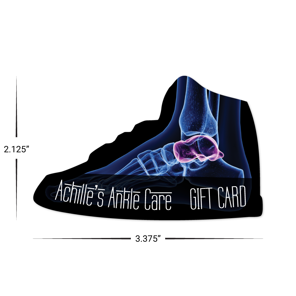 Custom Plastic 3.375" x 2.125" Shoe Shape Cards