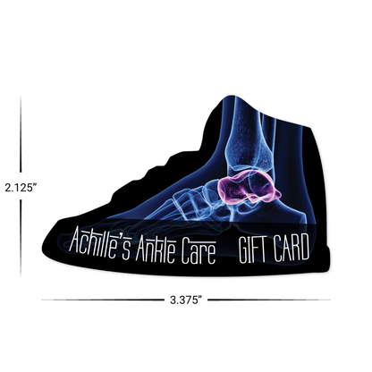 Custom Plastic 3.375" x 2.125" Shoe Shape Cards