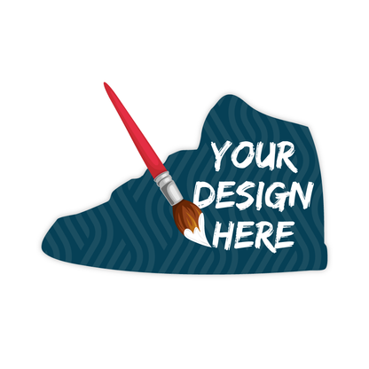 Custom Plastic 3.375" x 2.125" Shoe Shape Cards