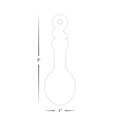 Custom Plastic 3" x 1" Spoon Shape Key Tags