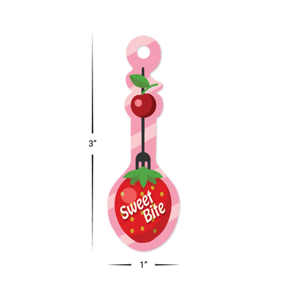Custom Plastic 3" x 1" Spoon Shape Key Tags