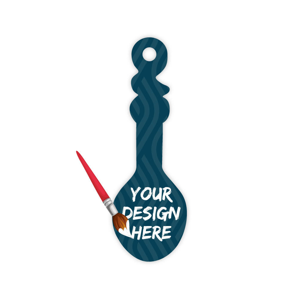 Custom Plastic 3" x 1" Spoon Shape Key Tags