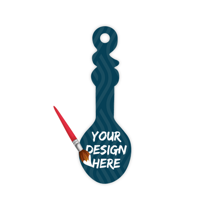 Custom Plastic 3" x 1" Spoon Shape Key Tags