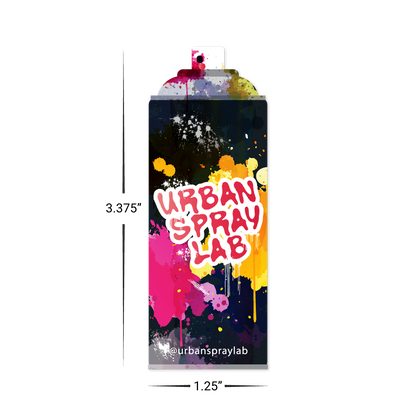 Custom Plastic 3.375" x 1.25" Spray Can Shape Cards