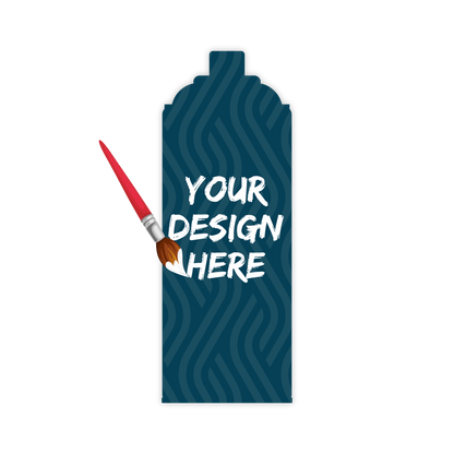 Custom Plastic 3.375" x 1.25" Spray Can Shape Cards