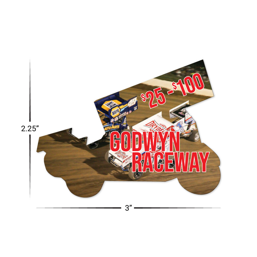 Custom Plastic 2.25" x 3" Sprint Car Cards